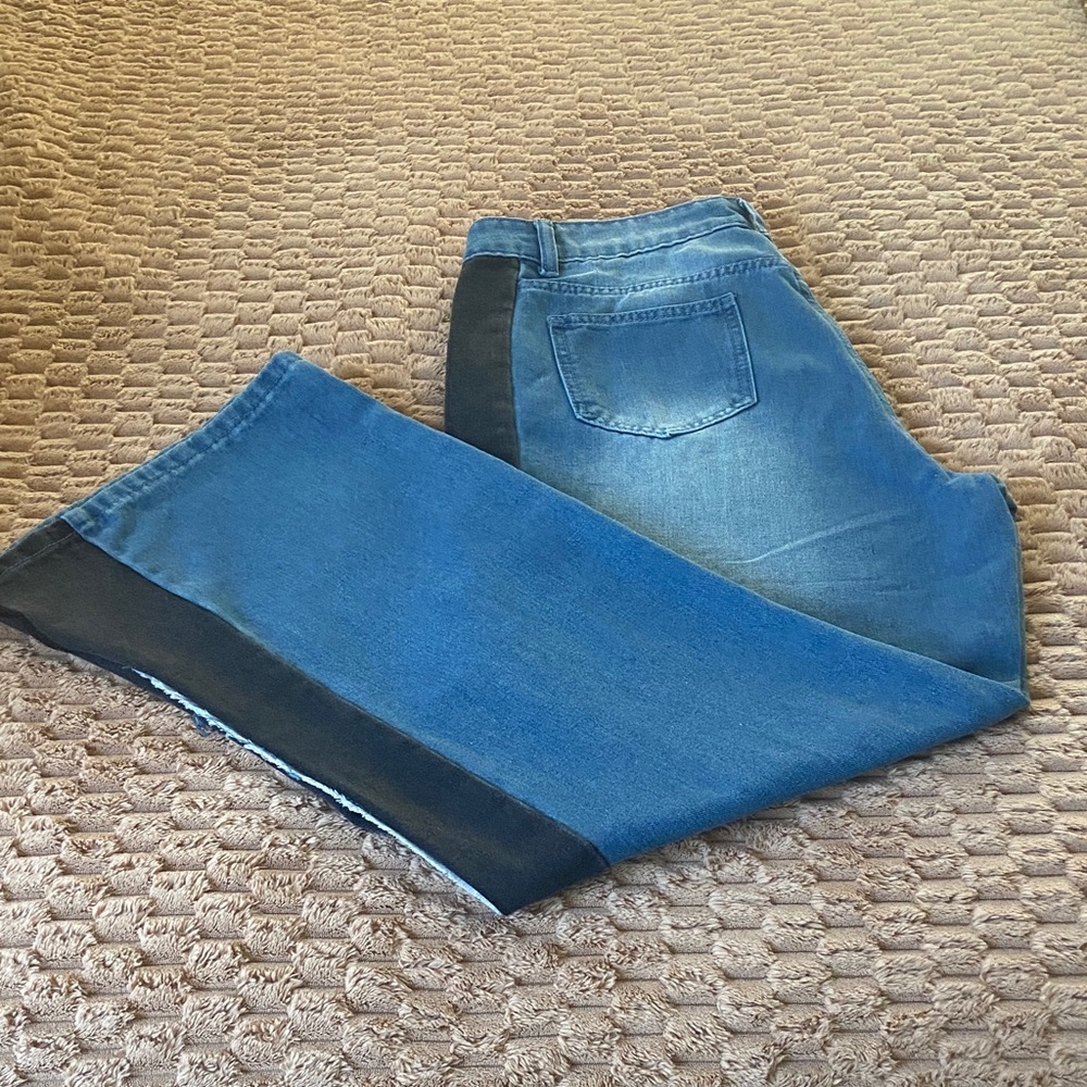 STYLEWE Blue and Black Flare Jeans